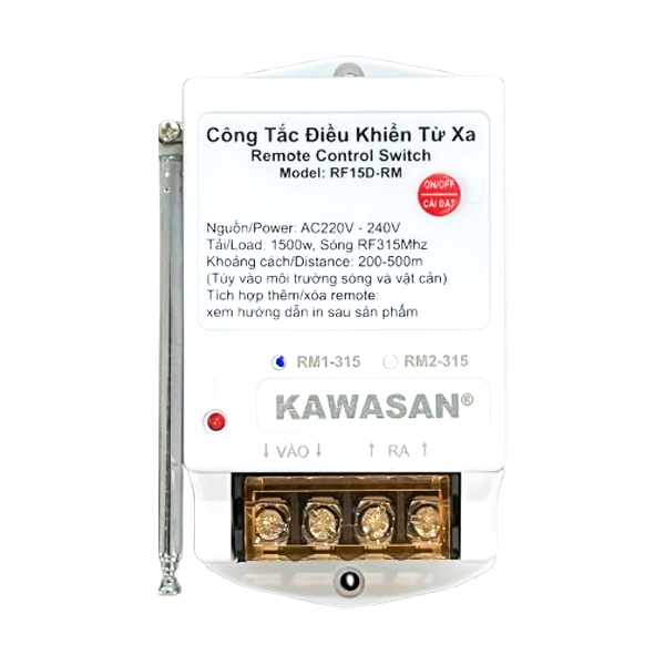 CÔNG TẮC ĐIỀU KHIỂN TỪ XA RF15D-RM: GIẢI PHÁP TIỆN LỢI CHO GIA ĐÌNH HIỆN ĐẠI
