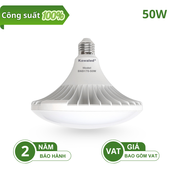ĐÈN LED ĐĨA BAY UFO THÂN NHỰA BND170-50W-T/V