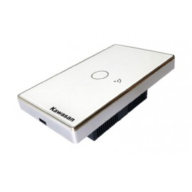 Công tắc wifi âm tường chữ nhật CT1CW-WF-VB (Kính trắng viền bạc)
