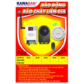 Bộ Trung Tâm Báo Cháy Liên Gia Chung Cư/Căn Hộ Có Hiển Thị Số Nhà Bấm Chuông BLG-1RSM