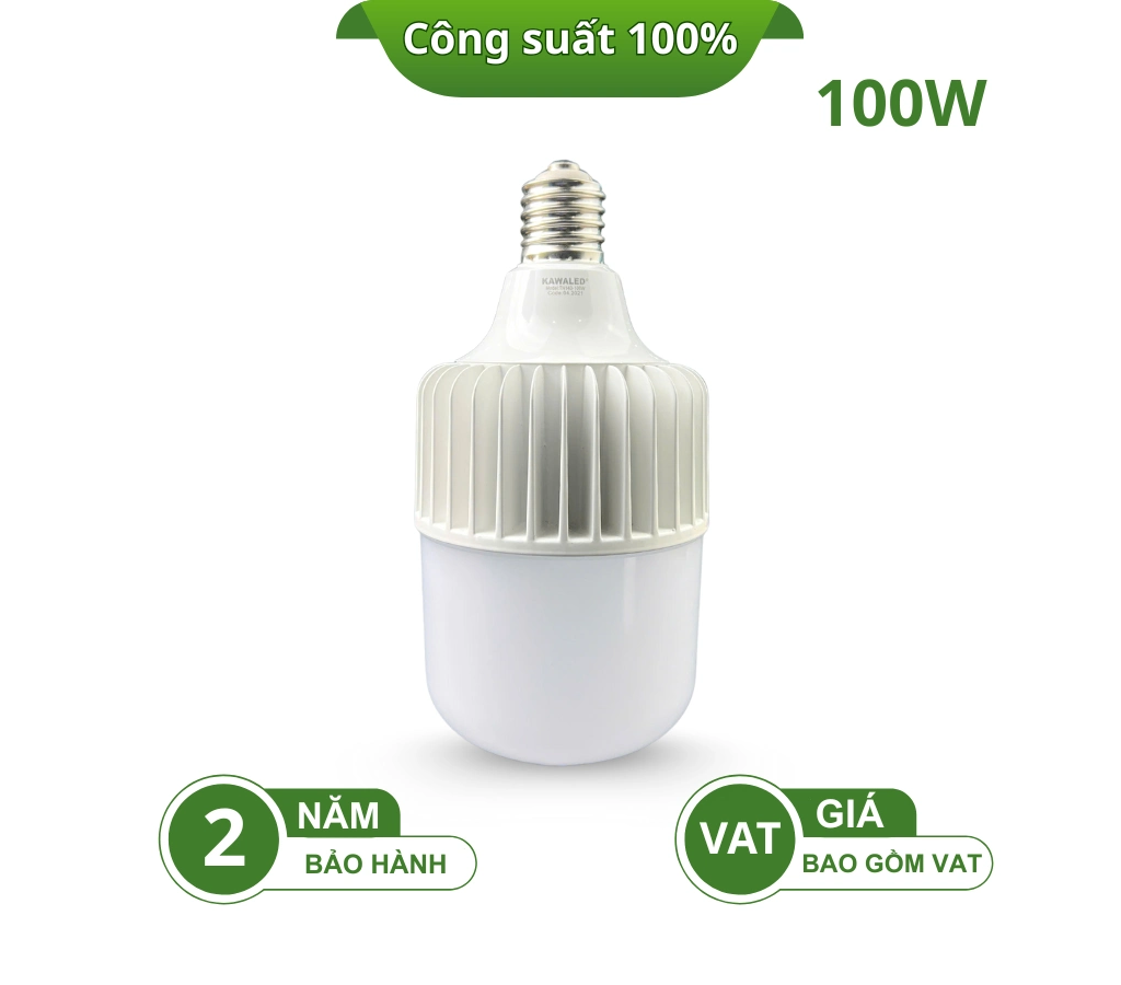 ĐÈN LED BULB TRỤ THÂN NHÔM TN160-100W-T E40