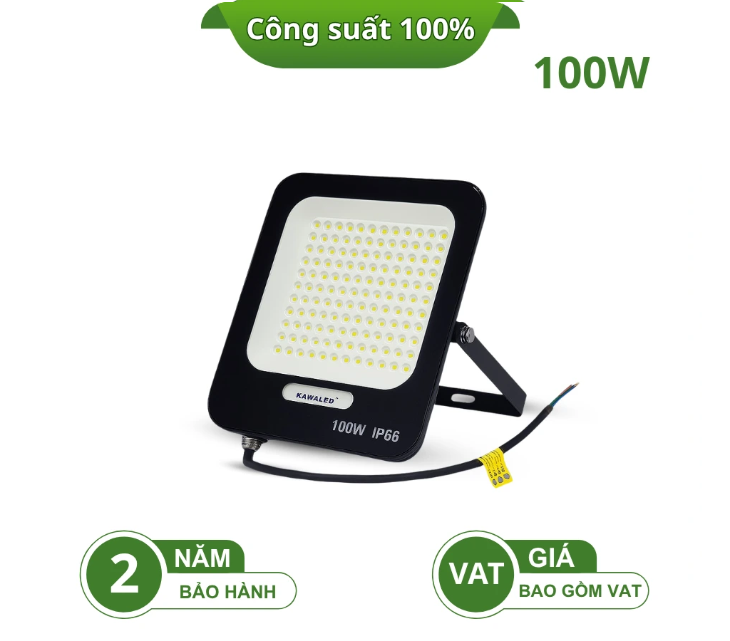 ĐÈN PHA LED TỔ ONG CHỐNG NƯỚC IP66 LED2-FL100W-T/V
