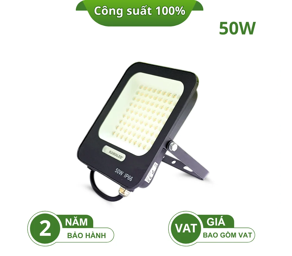 ĐÈN PHA LED TỔ ONG CHỐNG NƯỚC IP66 LED2-FL50W-T/V