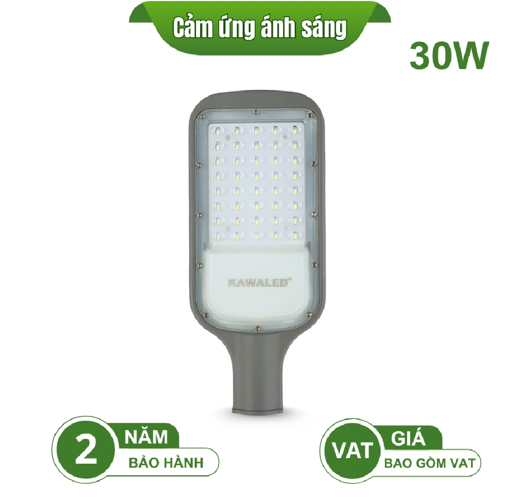 ĐÈN LED ĐƯỜNG PHỐ CẢM ỨNG ÁNH SÁNG – SST-30W