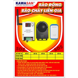 Bộ Trung Tâm Báo Động Liên Gia Chung Cư/Căn Hộ Có Hiển Thị Số Nhà Bấm Chuông BLG-1NR