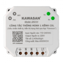 Công Tắc Wifi Thông Minh 2 Kênh SK02