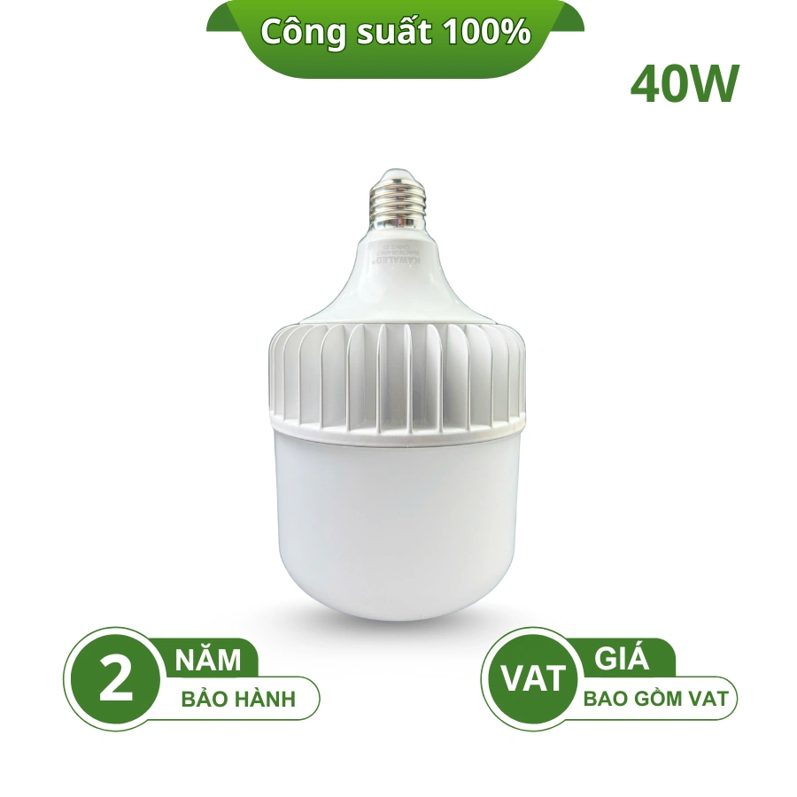 ĐÈN LED BULB TRỤ THÂN NHÔM ĐÚC TN120-40W E27