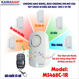 Cảm Biến Cửa Từ Báo Động - Báo Khách KAWASAN M5468C-1R